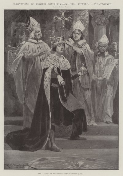 Coronations of English Sovereigns, Edward I, Plantagenet by Richard Caton Woodville junior